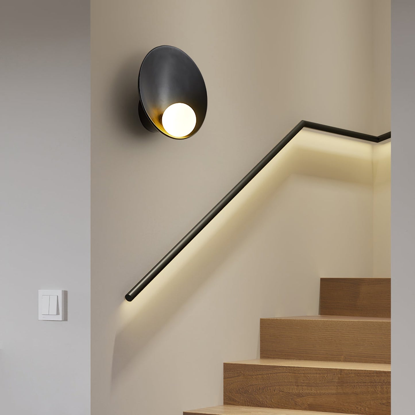 LuxeSphere – Round Nordic Wall Lamp for Contemporary Ambience