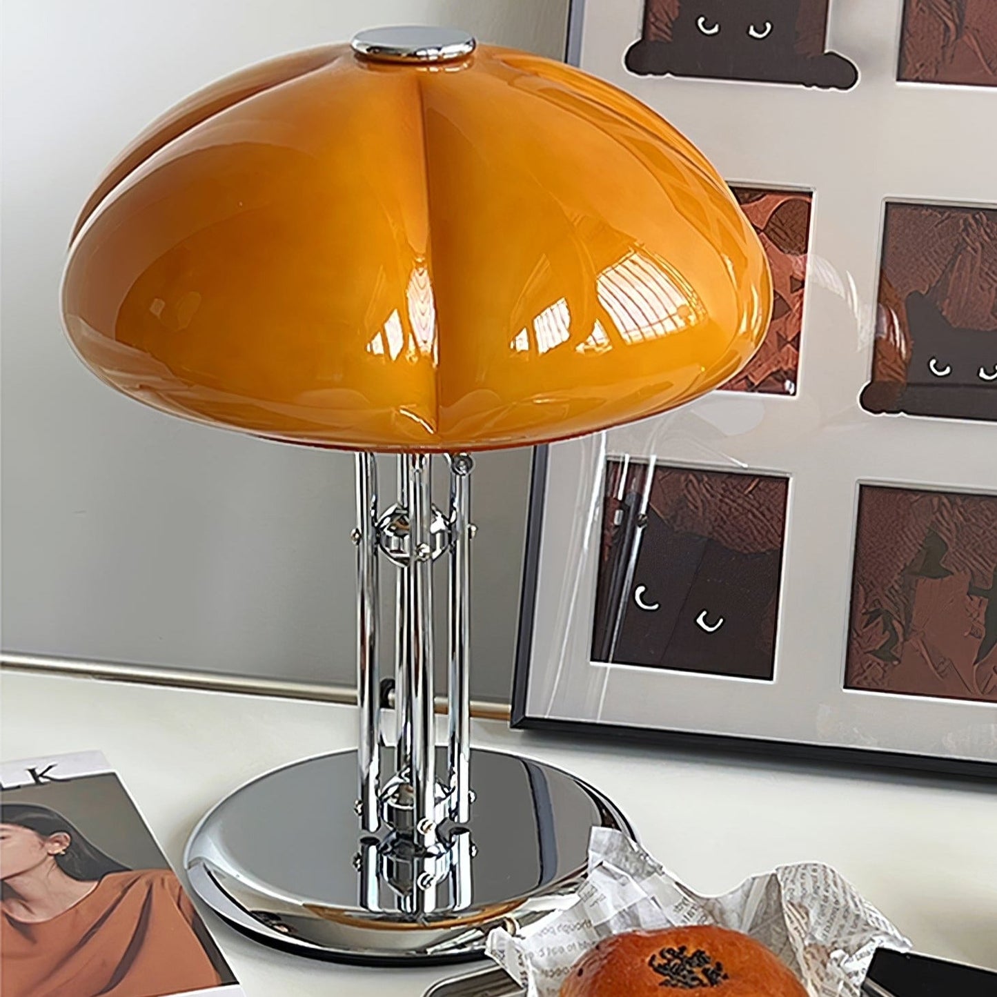 GlowMushroom - Lámpara de Mesa Inspirada en Bauhaus