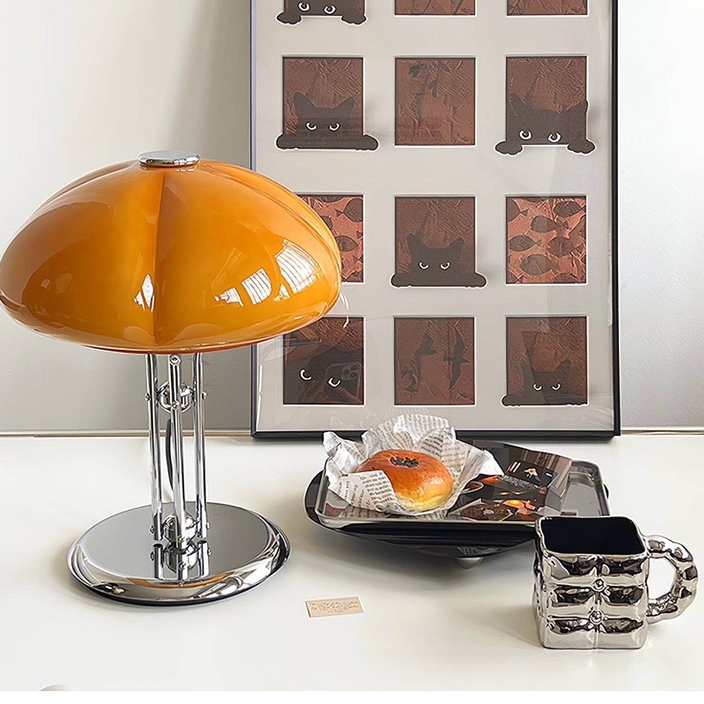 GlowMushroom - Lámpara de Mesa Inspirada en Bauhaus