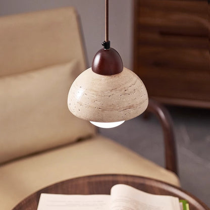 Mushroom stone pendant lamp 1
