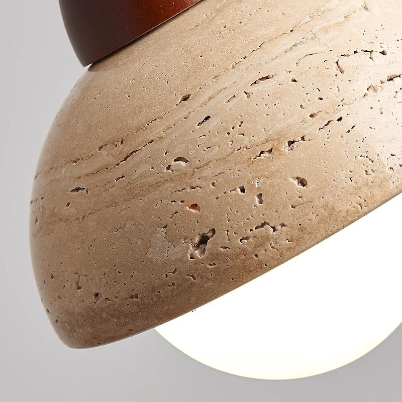 Mushroom stone pendant lamp 3