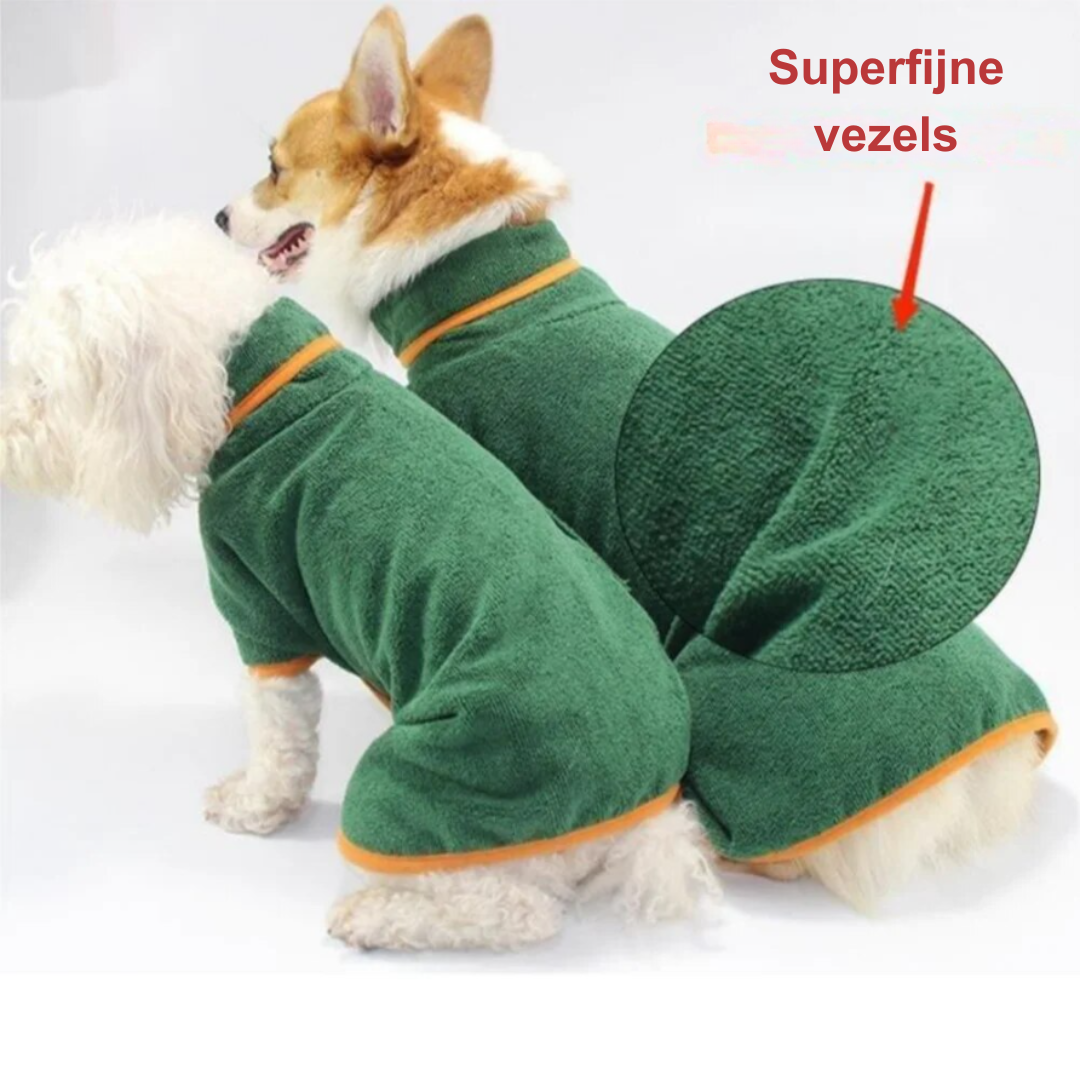 Dog Towel Robe for Dogs – Fast-Drying Adjustable Dog Dressing Gown, Comfortable and Stylish Bathrobe for All Sizes-6
