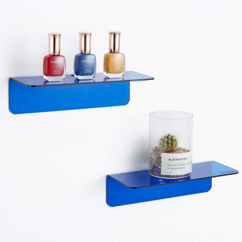 NeonAura | Vibrant Modern Acrylic Floating Shelf Set 8
