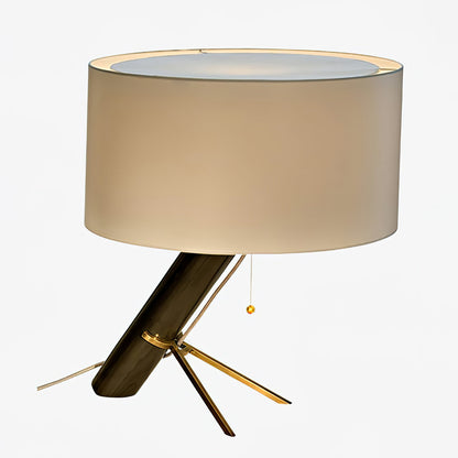 OpalLuxe – Refined Table Lamp with Golden Accents