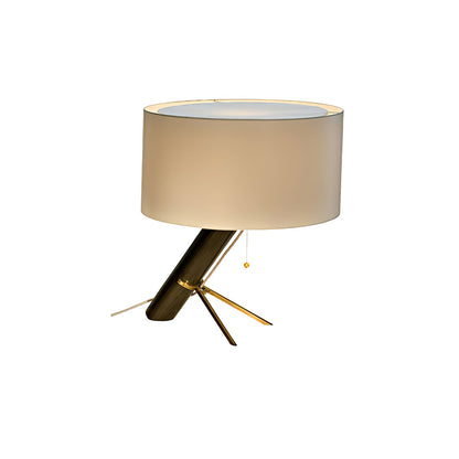 OpalLuxe – Refined Table Lamp with Golden Accents