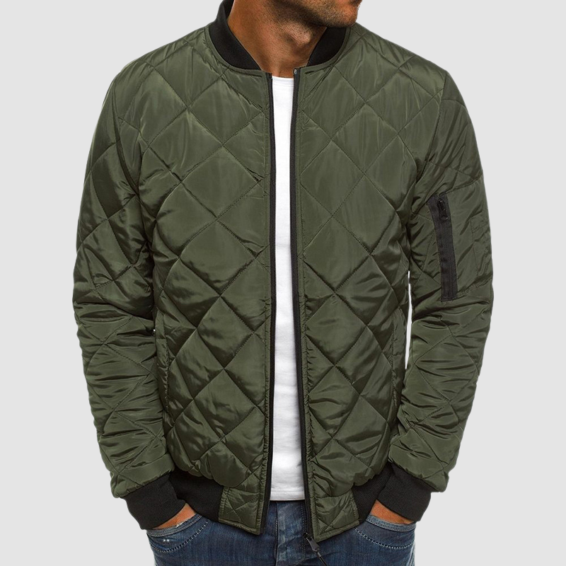 Niels | Lightly padded breathable autumn bomber jacket for men 4