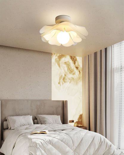 MoonlitBloom - Loftlampe med natblomster og varm belysning