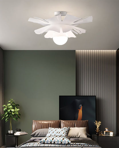 MoonlitBloom - Loftlampe med natblomster og varm belysning