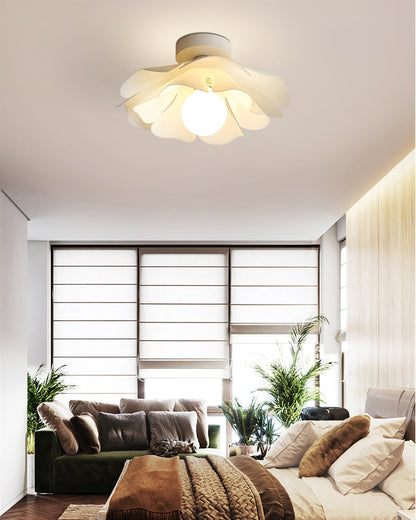 MoonlitBloom - Loftlampe med natblomster og varm belysning