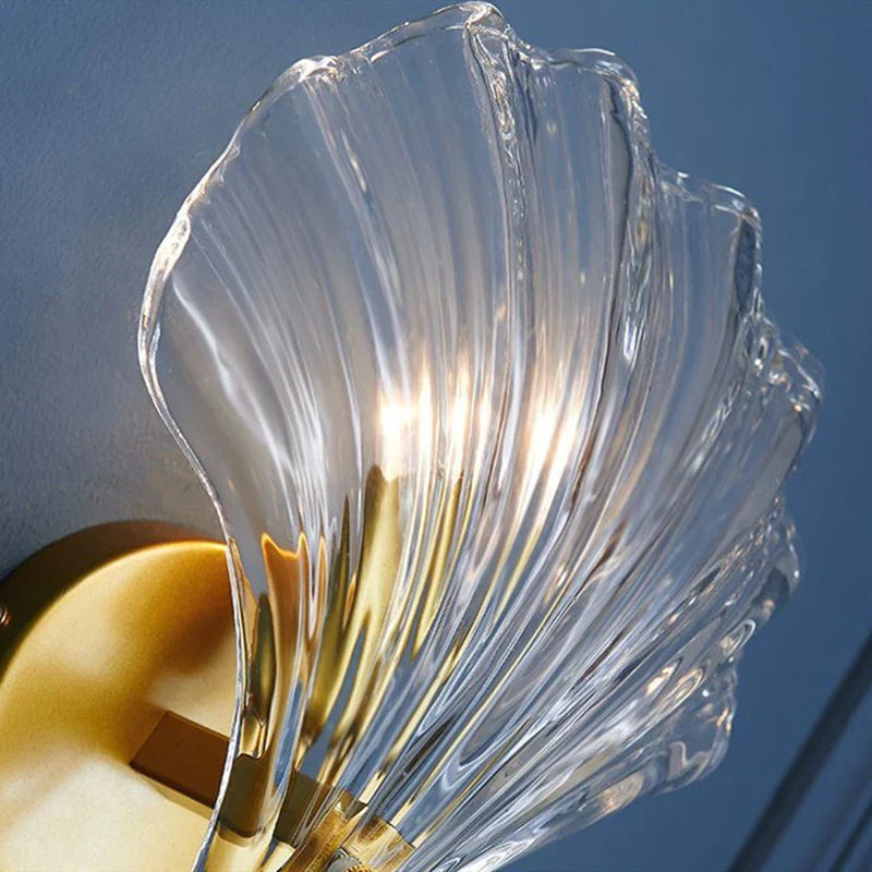 CoralGlow – Lampa ścienna w kształcie muszli