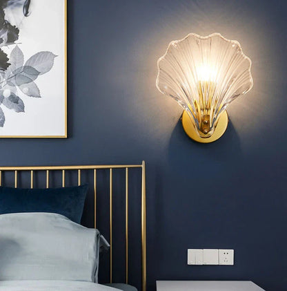 CoralGlow – Lampa ścienna w kształcie muszli