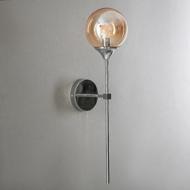 GlimmerLume – Sleek Scandinavian Glass Wall Light