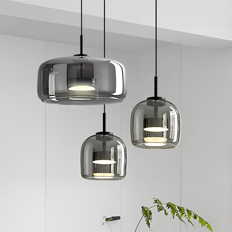 CrystalLume – Clear Glass Ceiling Light
