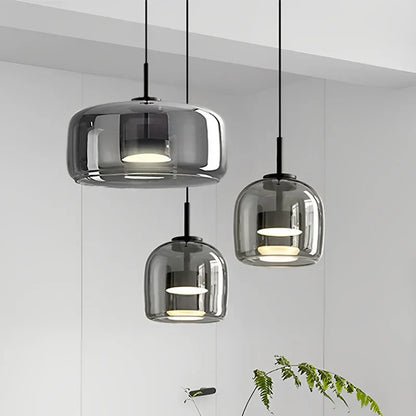 CrystalLume – Clear Glass Ceiling Light