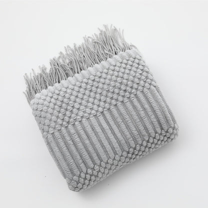 NordicWeave | Cozy Textured Knitted Throw Blanket for Sofa or Bed 16