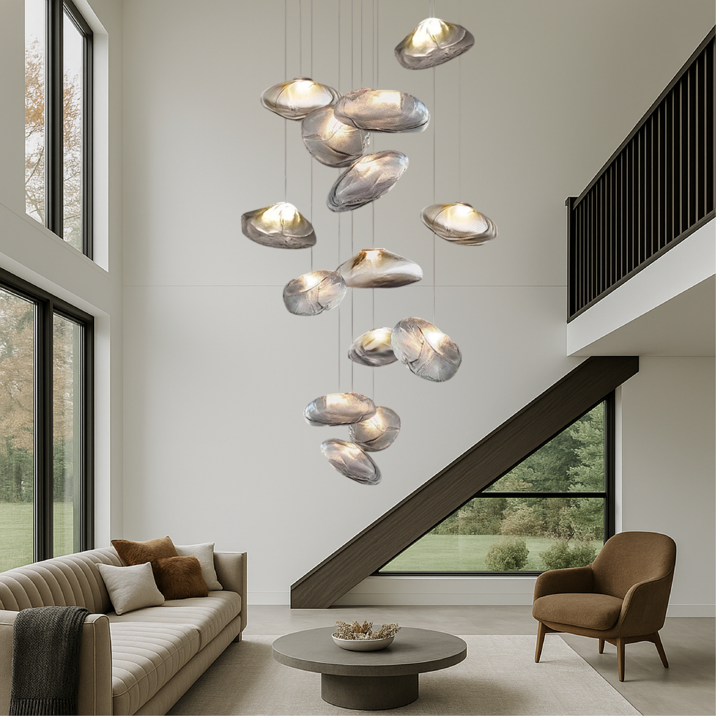 Nordic Glass Villa Chandelier 2