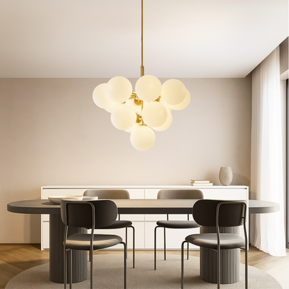 Nordic ball chandelier 1