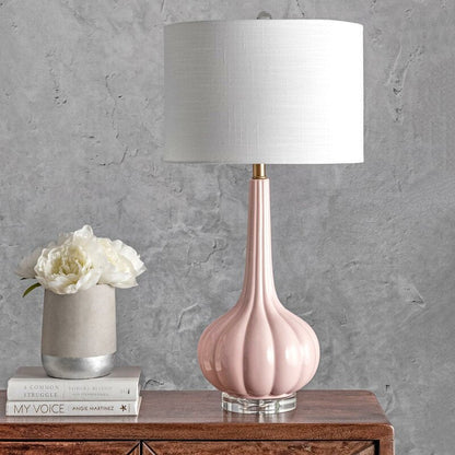 PureGlow – Refined Ceramic Table Lamp with Soft White Shade