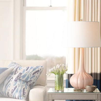 PureGlow – Refined Ceramic Table Lamp with Soft White Shade