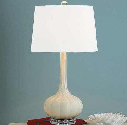 PureGlow – Refined Ceramic Table Lamp with Soft White Shade