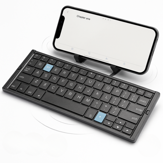 NovaFold | Sleek Portable Bluetooth Keyboard with Magnetic Stand 0
