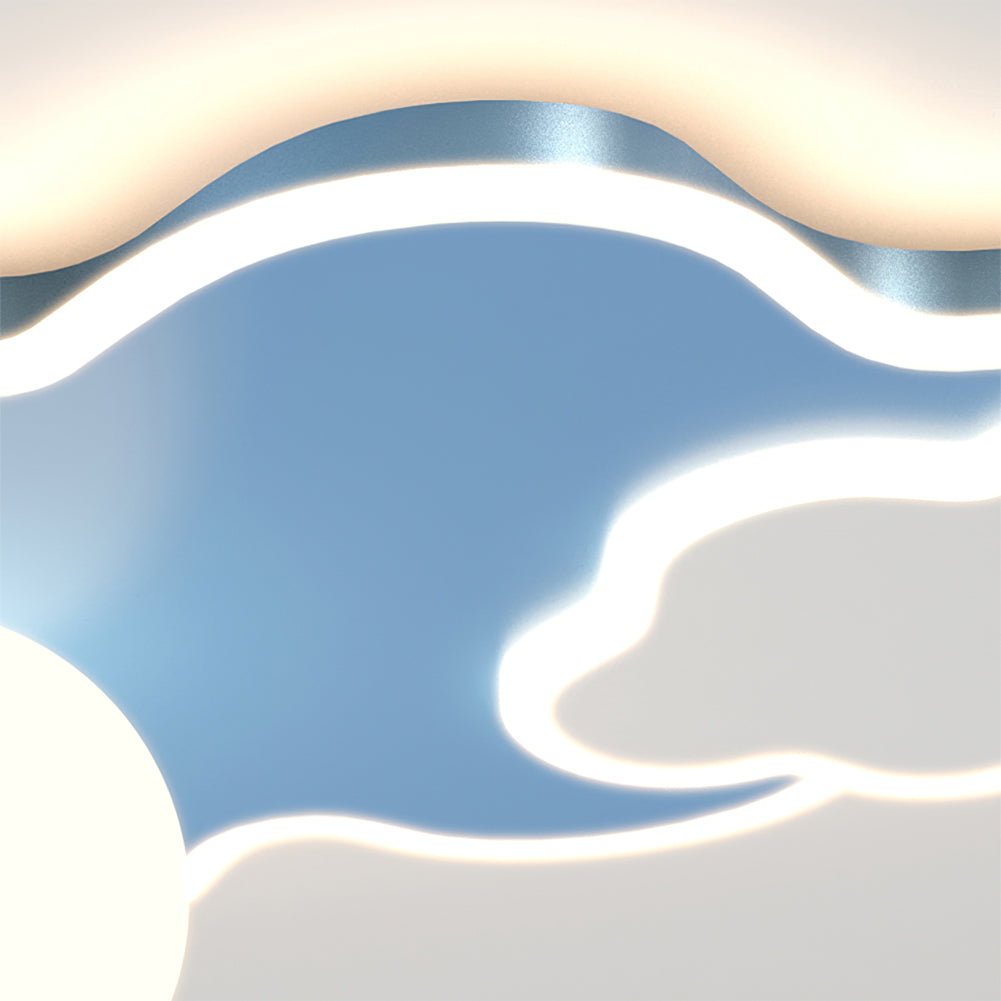 NuagesAura - Ceiling Light with Dreamy Cloud Details and Subtle Illumination