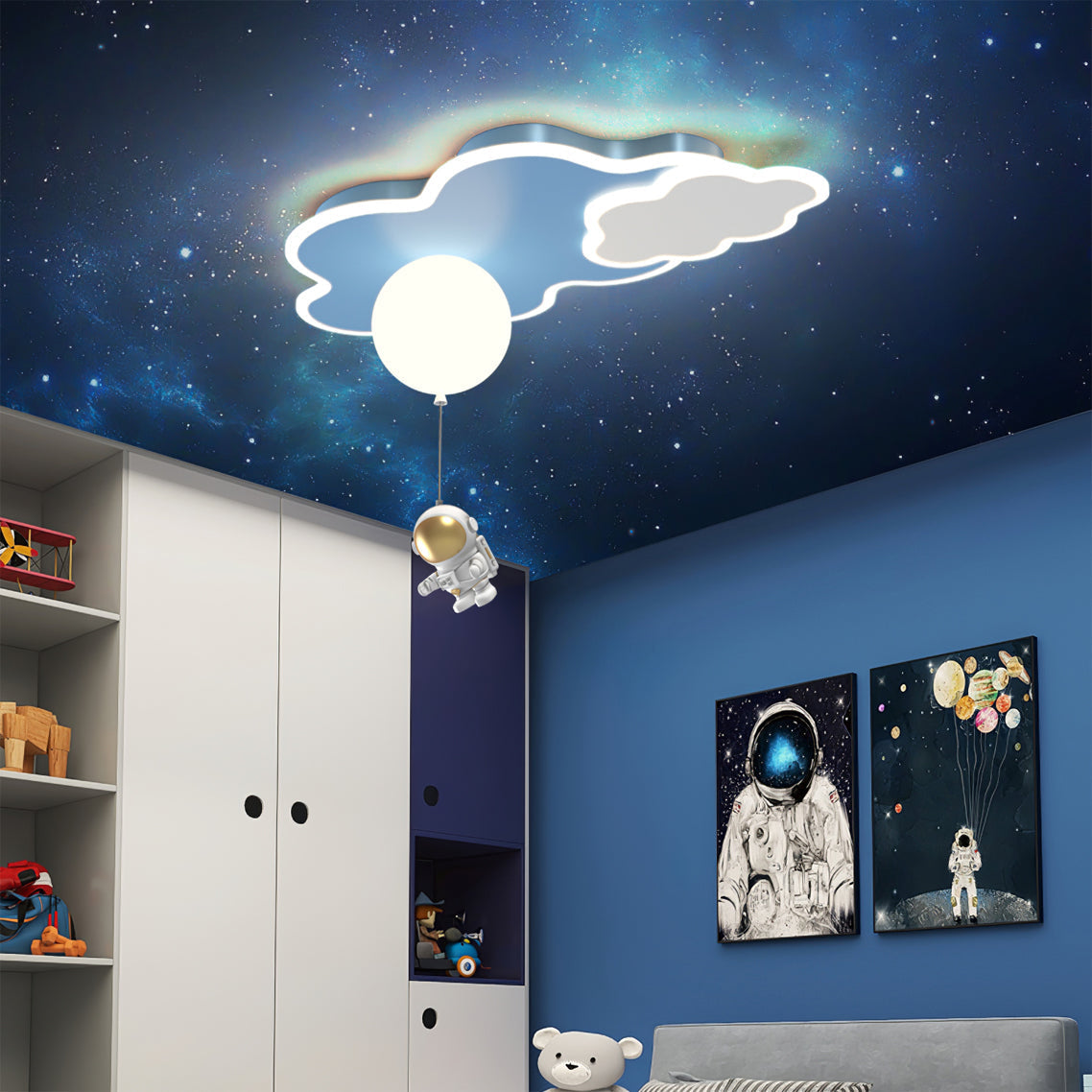 NuagesAura - Ceiling Light with Dreamy Cloud Details and Subtle Illumination