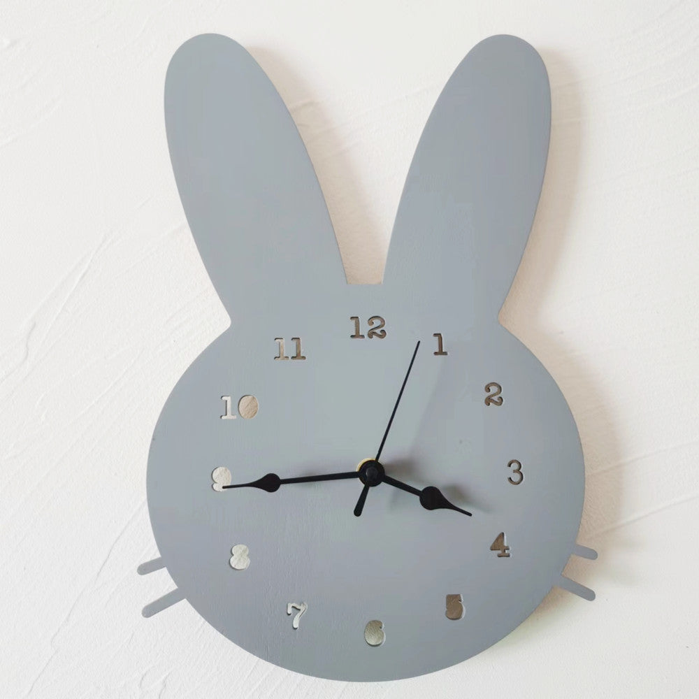 GlowRabbit - Adorable Nordic Bunny Clock