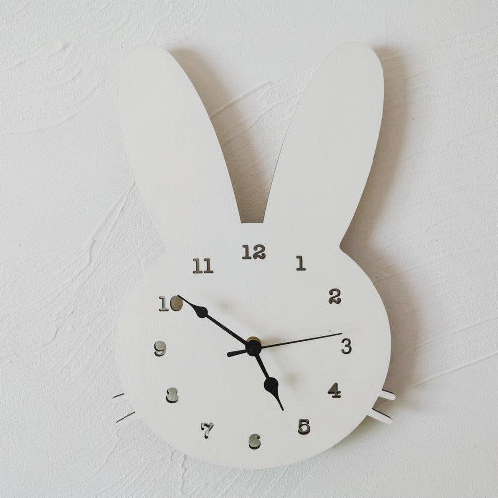 GlowRabbit - Adorable Nordic Bunny Clock
