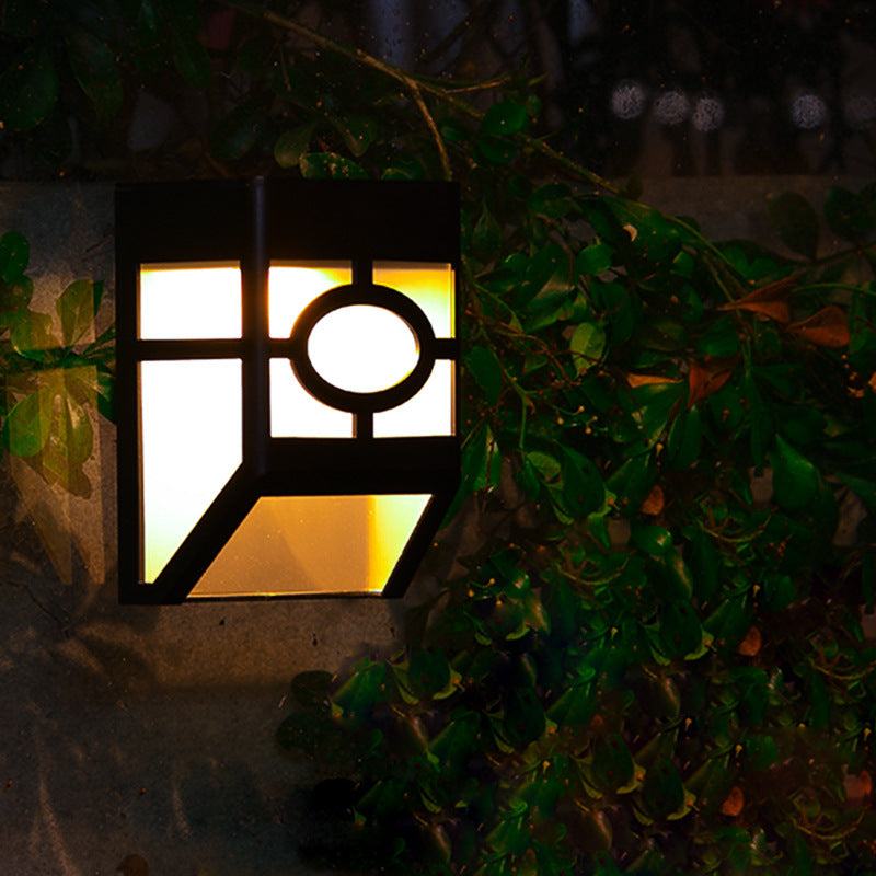 HikariGlow – Japanese-Inspired Solar Wall Light for Outdoor Serenity