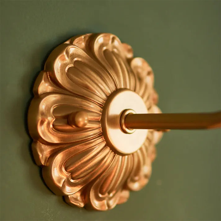 BloomLume – Lámpara de Pared de Vidrio con Flores Vintage