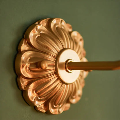 BloomLume – Lámpara de Pared de Vidrio con Flores Vintage