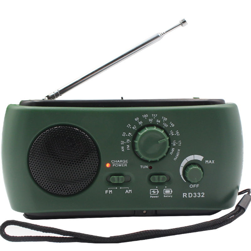 Portable Emergency Radio with AM/FM/NOAA, USB Charger, LED Flashlight, Water Resistant for Camping and Outdoor Use