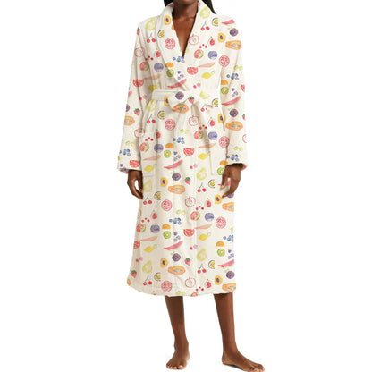 BloomCocoon – Luxurious House Robe with a Touch of Blossom