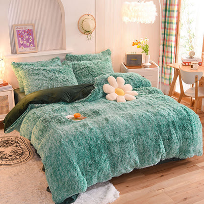 LuxeCocoon - Premium Samt Bettdecke und Kissen Set