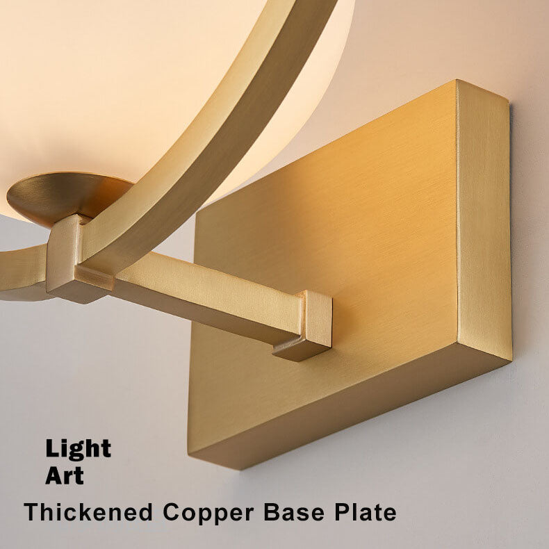 LuminousGlobe – Lámpara de pared de vidrio moderna de luz única