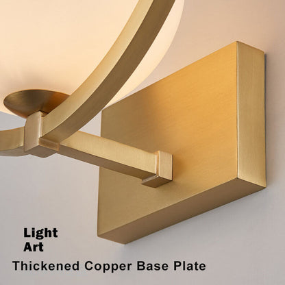 LuminousGlobe – Lámpara de pared de vidrio moderna de luz única