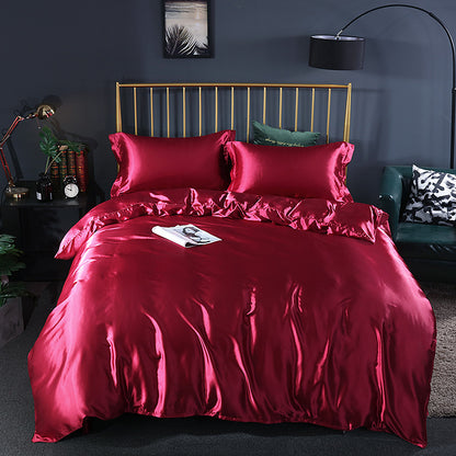 SilkenDream - Luxury 4-Piece Satin Bedding Set
