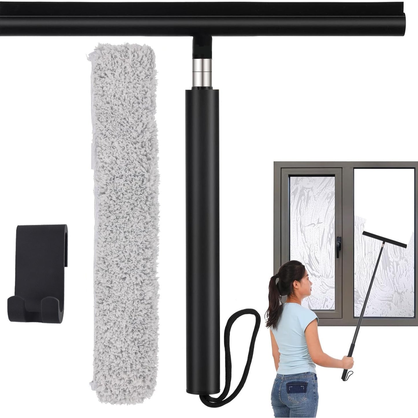 GlideMaster - Adjustable Squeegee for a Spotless Bathroom