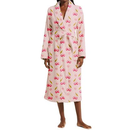 BloomCocoon – Luxurious House Robe with a Touch of Blossom