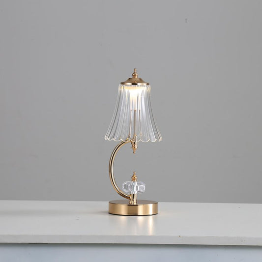 GleamAura – Vintage Crystal Lamp