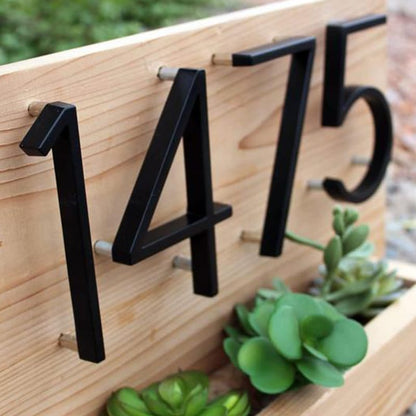 ObsidianDigits | Modern Durable House Number Sign for Enhanced Curb Appeal 2