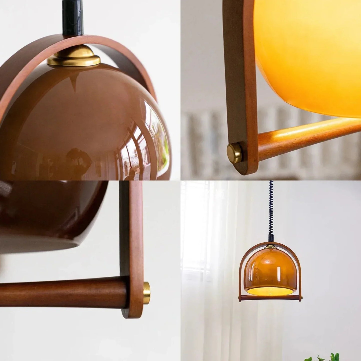 HoutLuxe - Bauhaus Inspireret Pendellampe