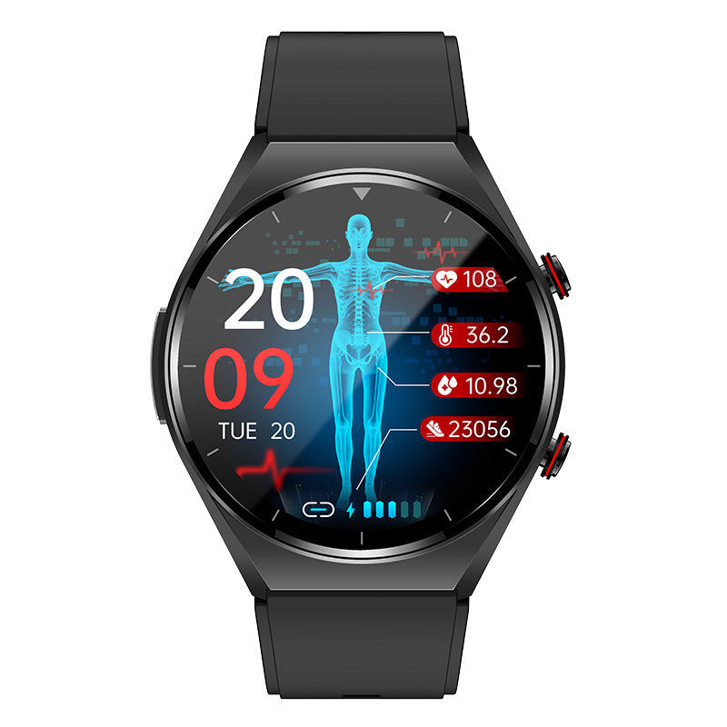 One-click blood sugar | Blood glucose blood pressure EKG | EKG HRV heart frequency monitor health smart watch 1