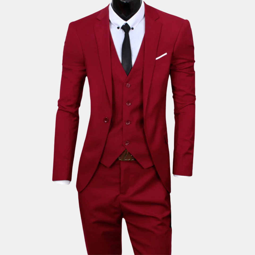 Variant image for Alexander Slim-Fit 3-Piece Men's Suit for Weddings & Formal Events-1
