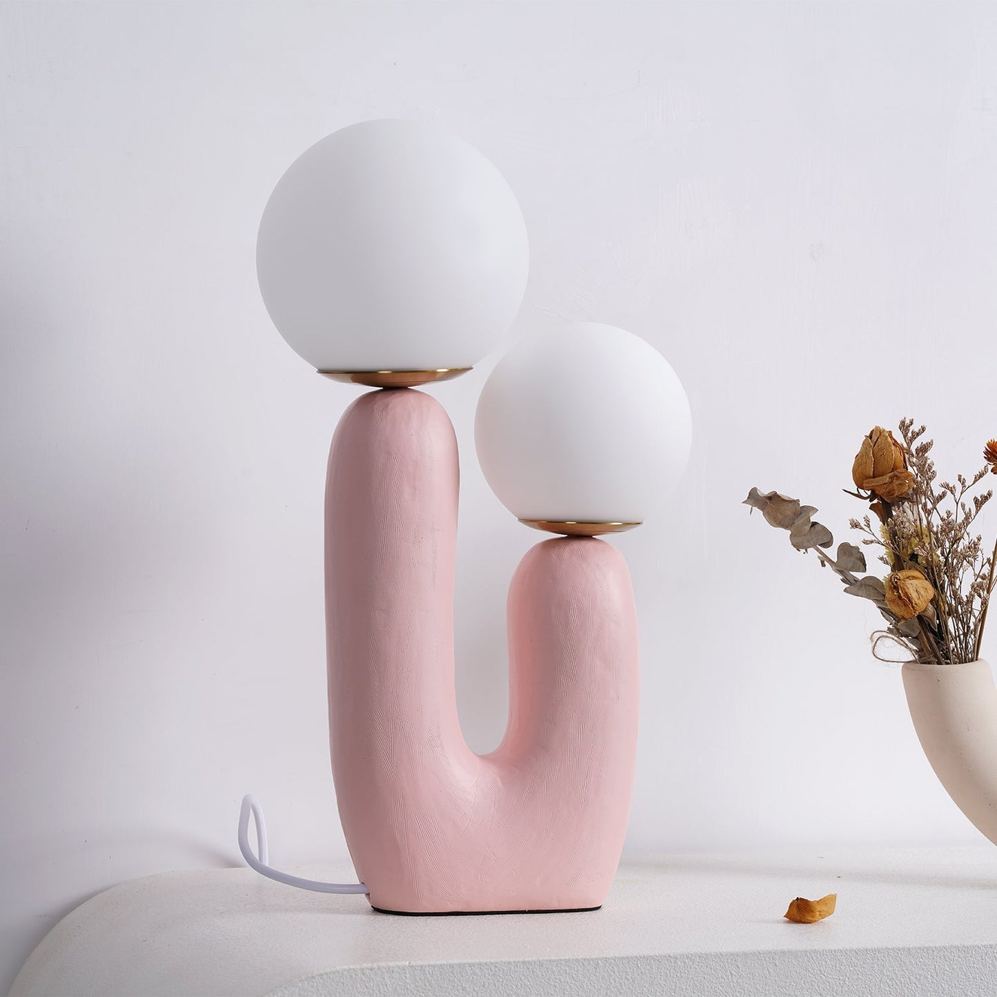 ClearLume – Sleek Glass and Resin Table Lamp