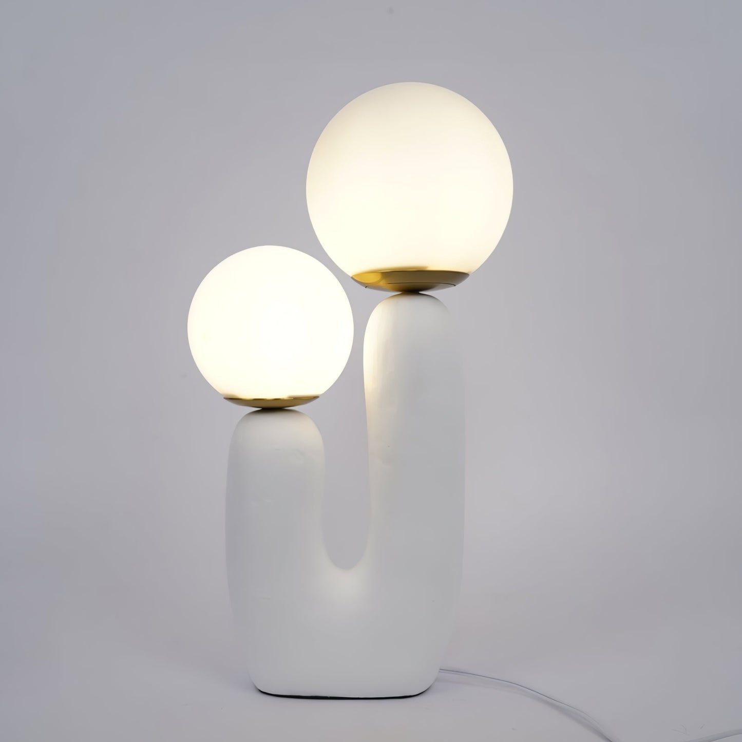ClearLume – Sleek Glass and Resin Table Lamp