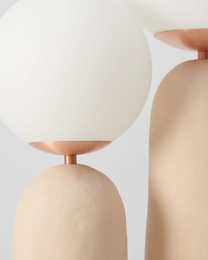 ClearLume – Sleek Glass and Resin Table Lamp