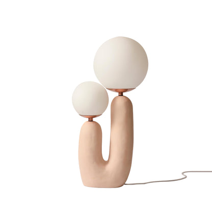 ClearLume – Sleek Glass and Resin Table Lamp