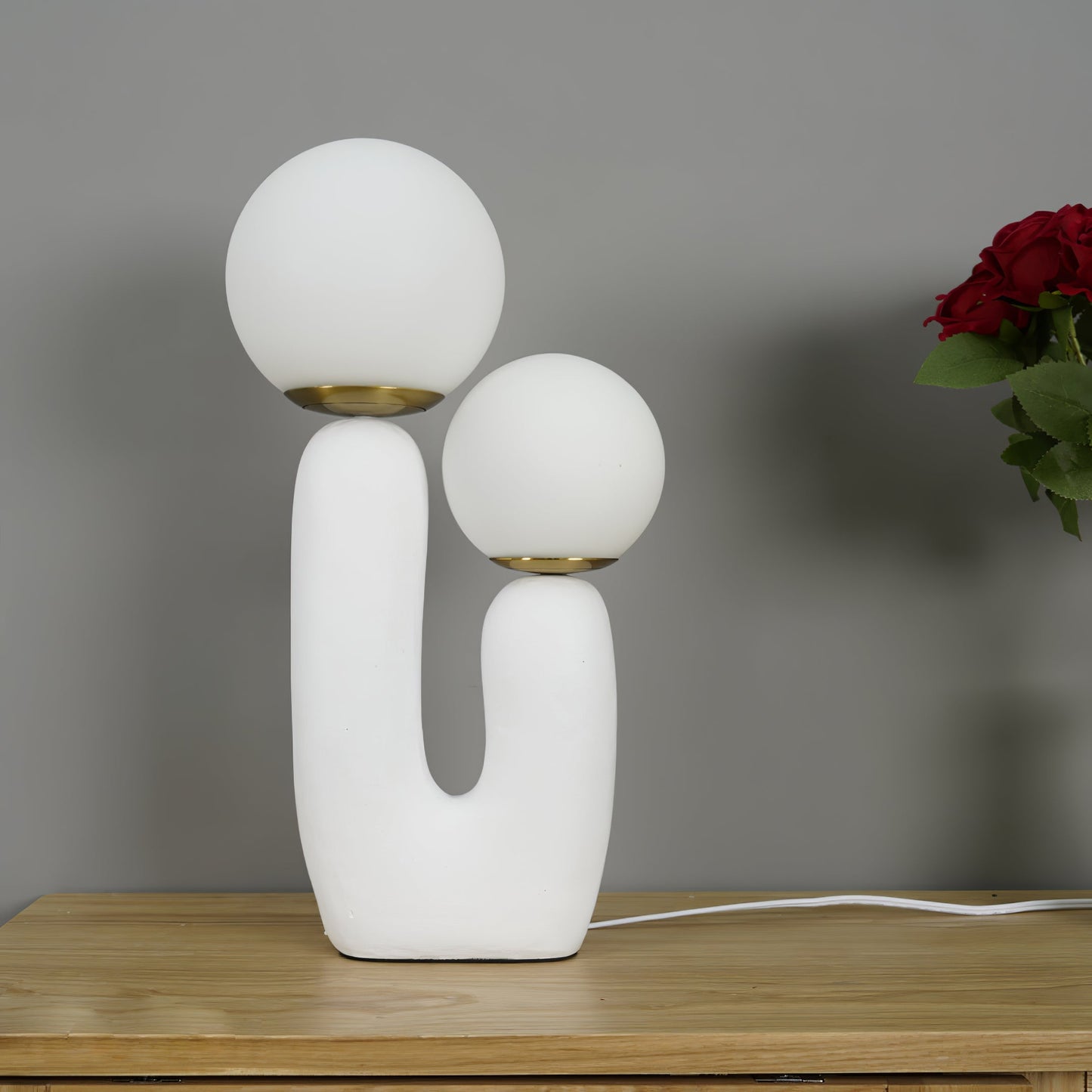 ClearLume – Sleek Glass and Resin Table Lamp